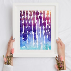 Color Abstract print, Digital print, Art print, Watercolor print, Modern Art, Minimalistic Art, Instant download, Watercolors, Abstract image 2