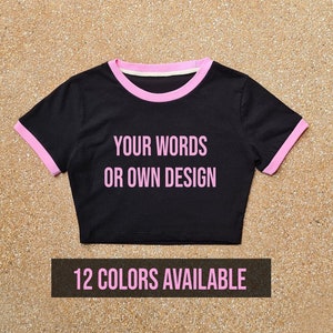 Benutzerdefiniertes Crop Top, Personalisiertes Crop Top