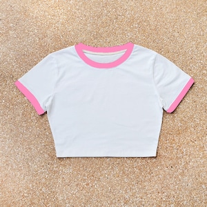 Blank bomulls-baby-t-shirt med ringmönster: Anpassningsbar t-shirt