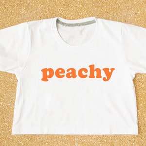 peachy crop top, peachy crop tshirt, crop top, women crop top, crop top for women, crop tops for teens, crop tee, crop tshirt, crop top tee