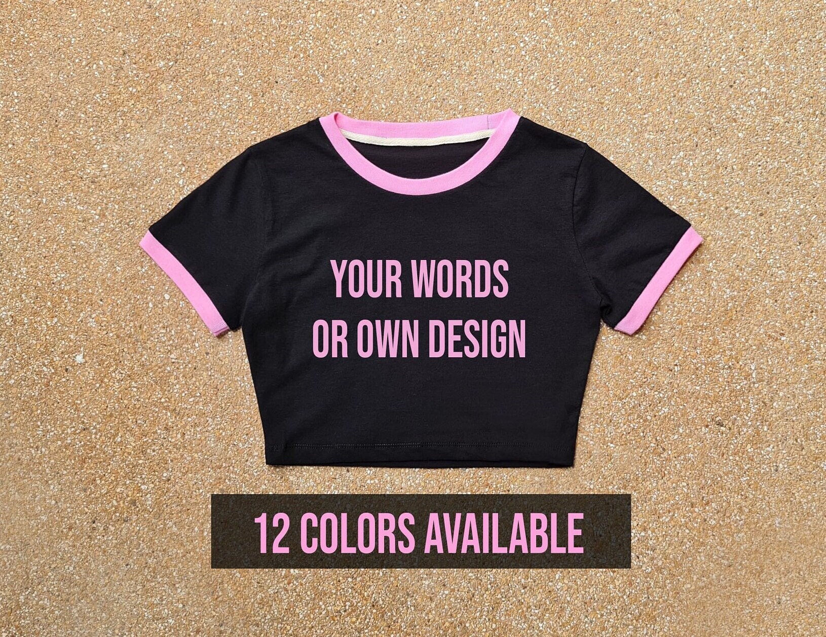Red Pink Ringer Tee - Etsy