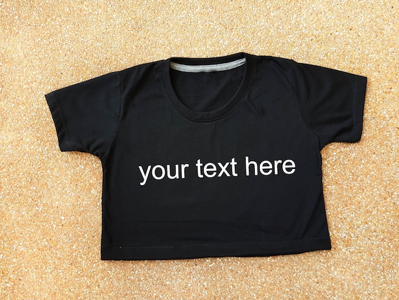 personalized crop tops