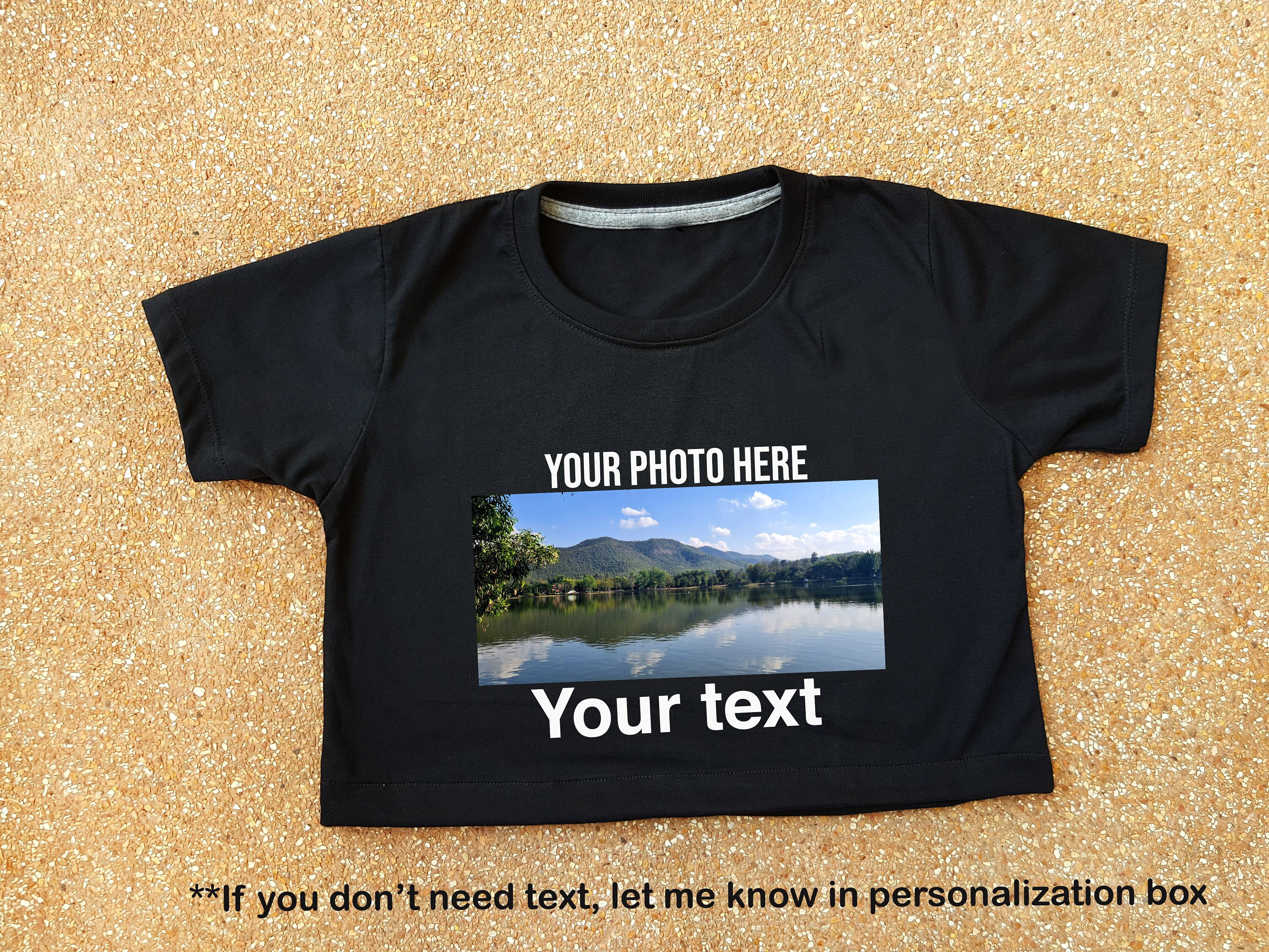 Custom Photo crop top tshirt, Birthday photo tshirt, Custom crop top T-shirt Photo, Crop top tshirt with photo, Picture Shirt, photo tshirt