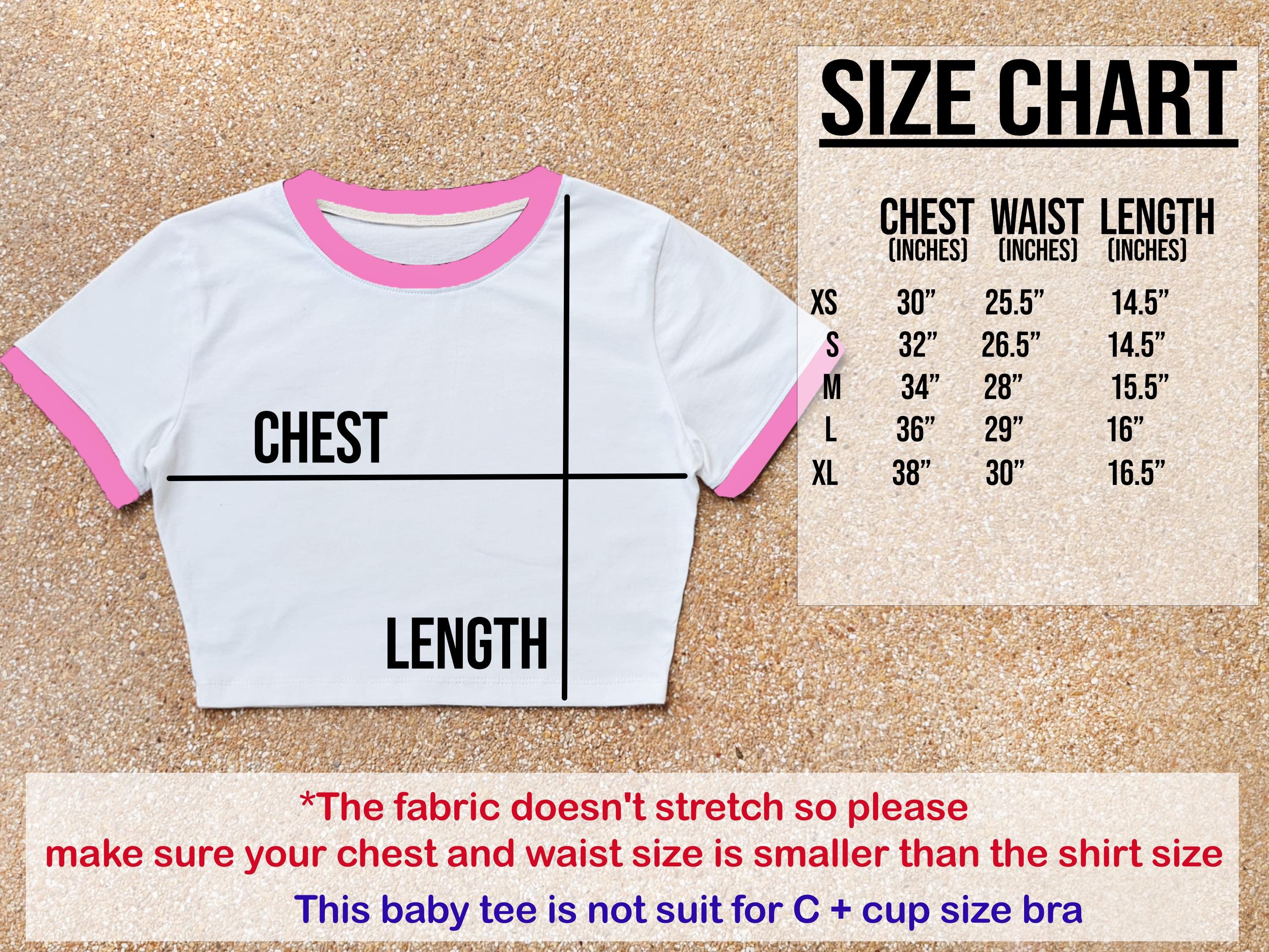 Blank Baby Crop Ringer T-shirt: Cotton Blend, Customizable Length