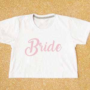 Bride Crop top, Bride Squad Crop tops, Bride Squad Shirts, Bride Shirt, Bride Squad Tshirts, Bridal Party t shirt, Bridesmaid Shirts