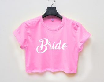 Bride Crop Top: Bridal Party T-Shirt, Bride Gift