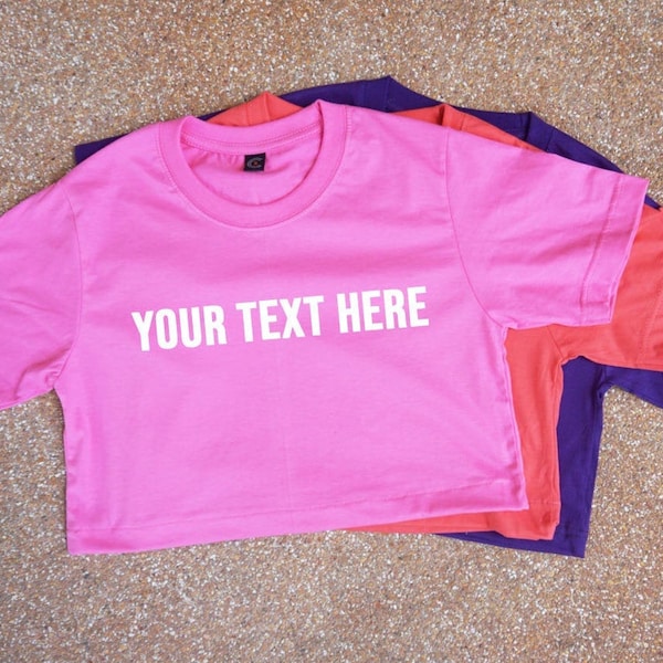 custom personalized, your text here crop top, custom crop tee, pride t-shirt, women crop top, Personalised Shirt, crop tops for teens