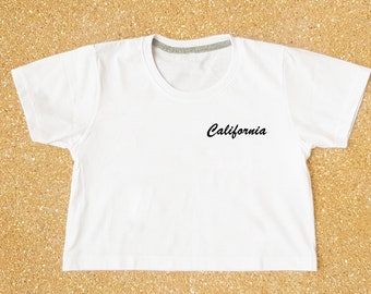 California Crop Top : Frauen Festival Tee