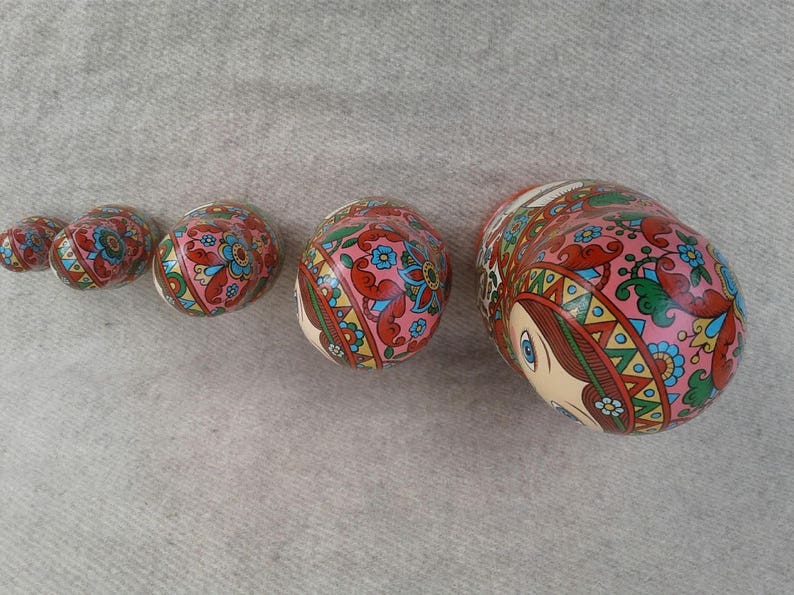 Russian nesting doll. Matryoshka Love story. Etsy