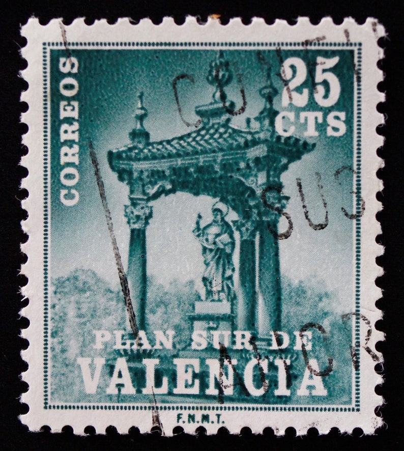 Plan Sur De Valencia Postage Stamp Set // 1963 1978 Used Etsy Australia