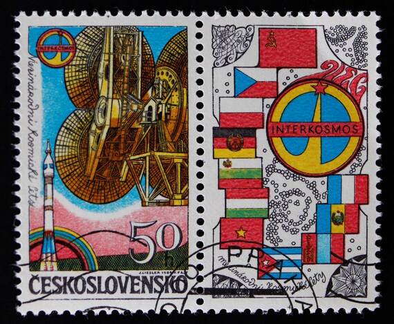 interior Hermano distorsionar VENTA // Colección de sellos postales espaciales de - Etsy España