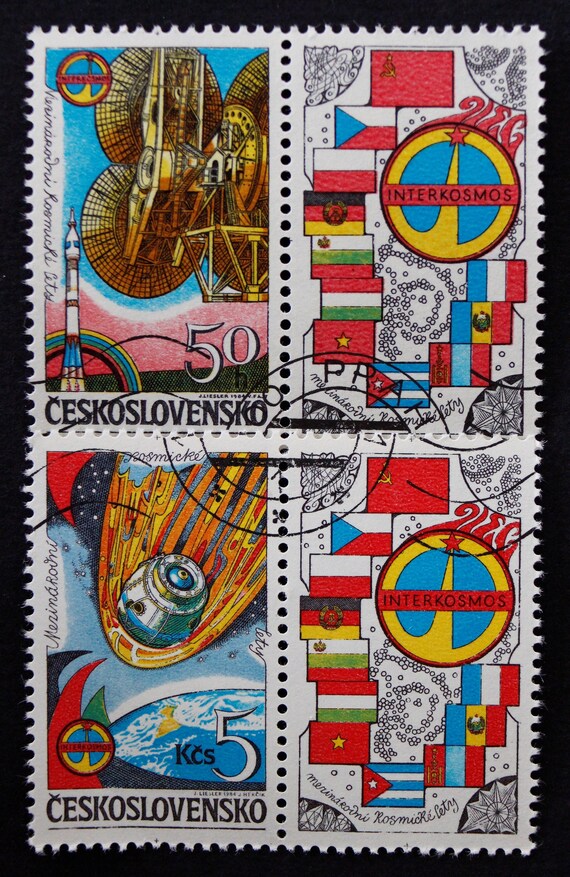 interior Hermano distorsionar VENTA // Colección de sellos postales espaciales de - Etsy España