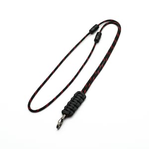 Custom Paracord ID Lanyard, Double Safety Breakaway Clasps, Cobra weave, Carabiner Clip, ID Holder, Neck Lanyard, Badge Holder, Unisex, PGUK