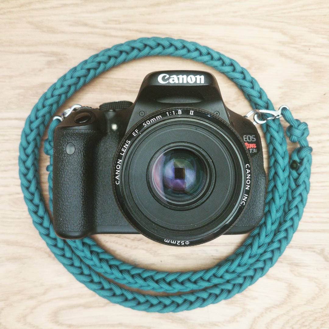 Voarge Camerapolsband – Paracord Polsriem Met Snelsluiting – Instelbaar, Ultra Licht – Voor DSLR, Spiegelloos, Camcorder – Zwart, 34 Cm
