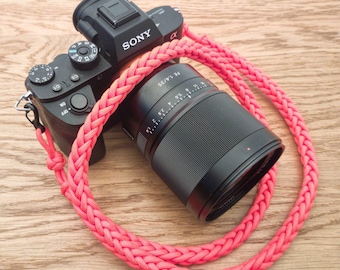 Paracord Camera Neck Strap, Rope Camera Strap, Boyfriend Gift, Hand Woven, 77 Colors, DSLR Cameras, 1m Long, Camera Body Strap, PGUK Brand