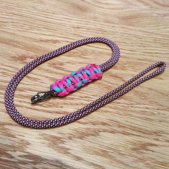 Paracord ID Lanyard Cobra Weave PGUK Metal Carabiner Etsy UK