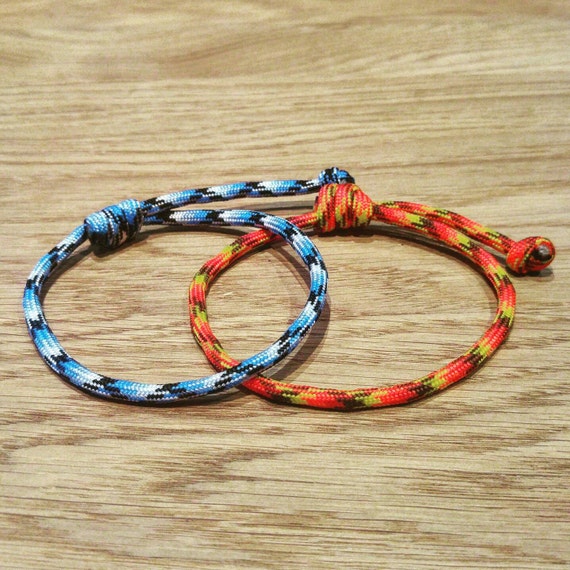 Sliding Knot Friendship Paracord Bracelet. Adjustable Knot Friendship  Jewelry for Adults. Slip Knot String Rope Men Bracelet, Anklet. 4mm - Etsy