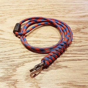 Cordón de identificación de paracord personalizado con nudo de serpiente, PGUK, mosquetón metálico, cierre de seguridad, porta identificación, cordón EDC, porta credencial, cordón para el cuello, regalo
