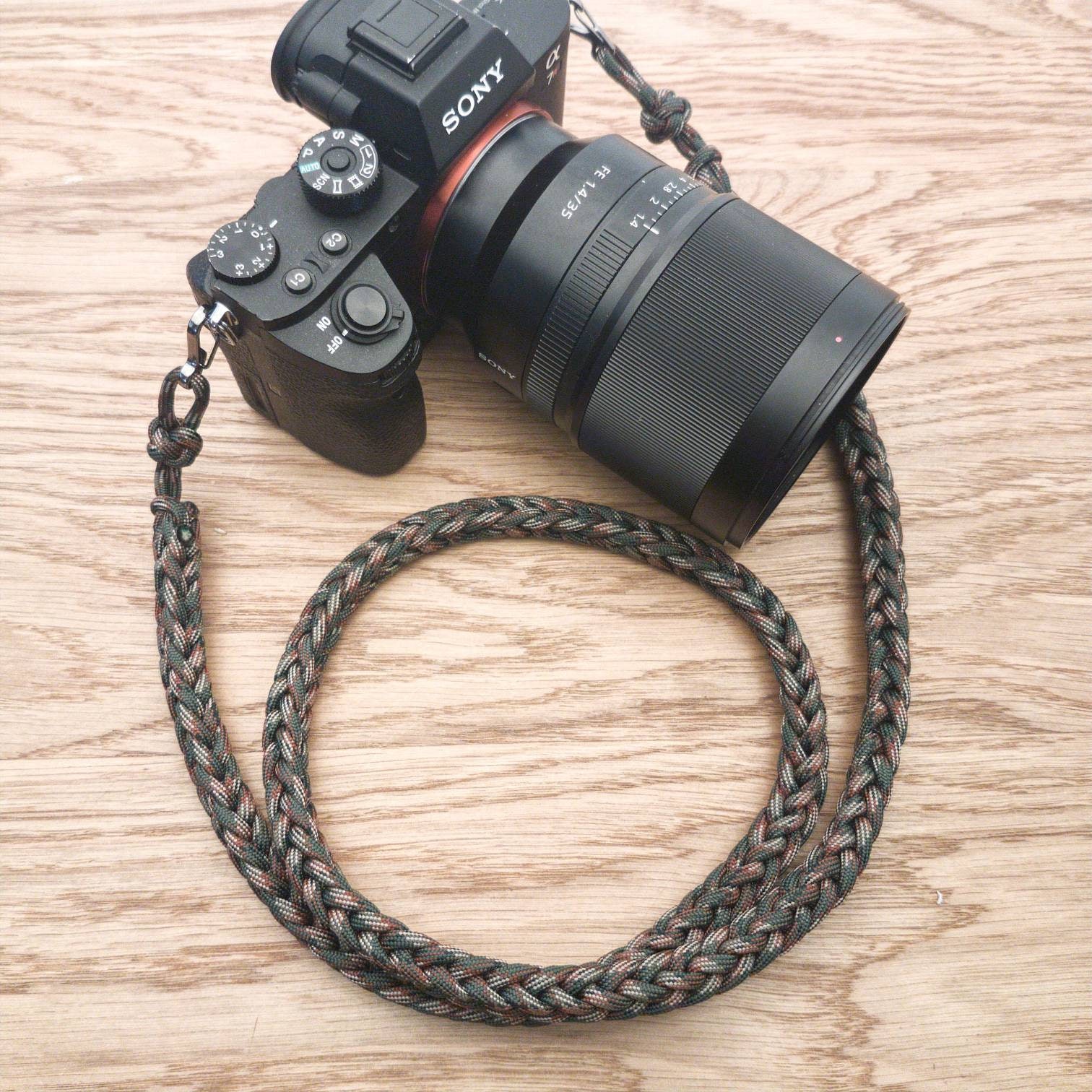 Paracord Camera Neck Strap PGUK Metal Clips 77 Colours Etsy