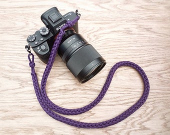 Custom Paracord Camera Neck Strap - PGUK - Metal Clips - 77 Colours - Photographer Gift - DSLR Straps - Works with Canon, Nikon, Sony & More
