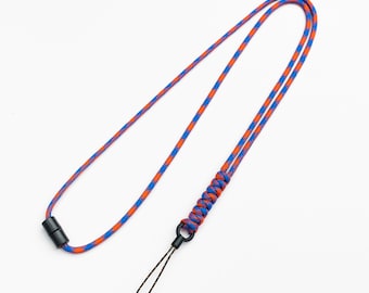 Cordón de identificación personalizado de paracord con nudo de serpiente, enganche de lazo de cuerda, PGUK, cierre de seguridad, portatarjetas de identificación, regalos al por mayor para estudiantes/empleados.
