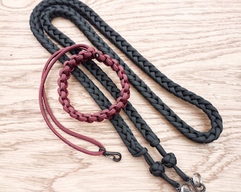 Paracord Camera Strap Bundle, 1 Neck Strap & 1 Wrist Strap, Rop Camera Strap, Hand Woven, 77 Colors, DSLR Cameras, 1m Long, PGUK Brand