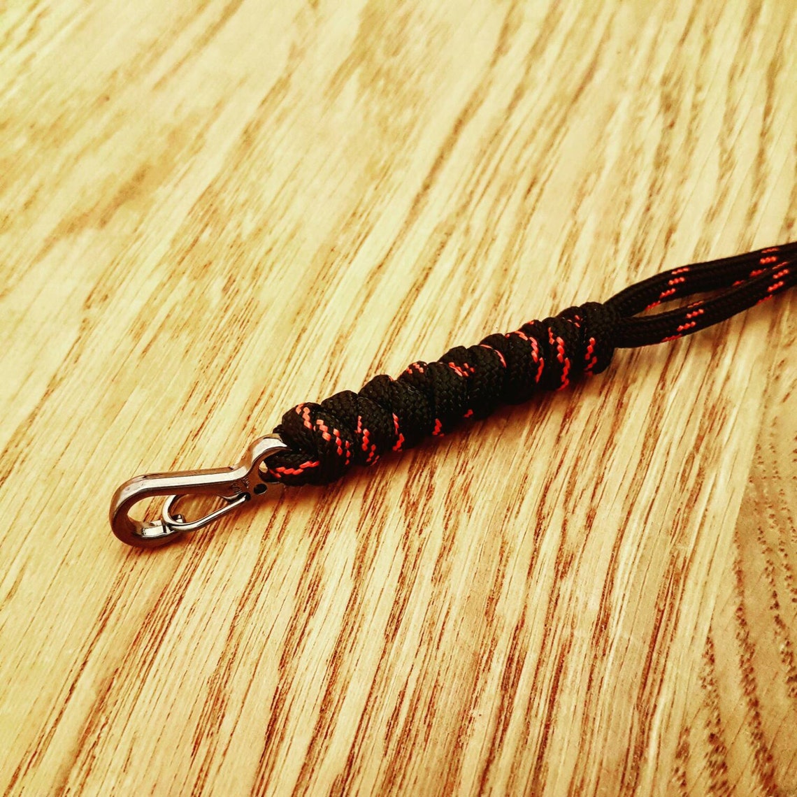 Custom Paracord Lanyard Snake Knot PGUK Metal Carabiner Etsy