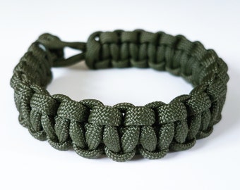 Custom Survival Paracord Bracelet - PGUK - Military - Rugged Mens Bracelet - Mad Max Inspired  - 113 Colours - Unisex Bracelet - Outdoors