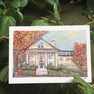 Capen (2020) - Smith College, Grußkarte, , Malerei, Kunstkarte, Smithie, Alaun, Alumna, , Northampton