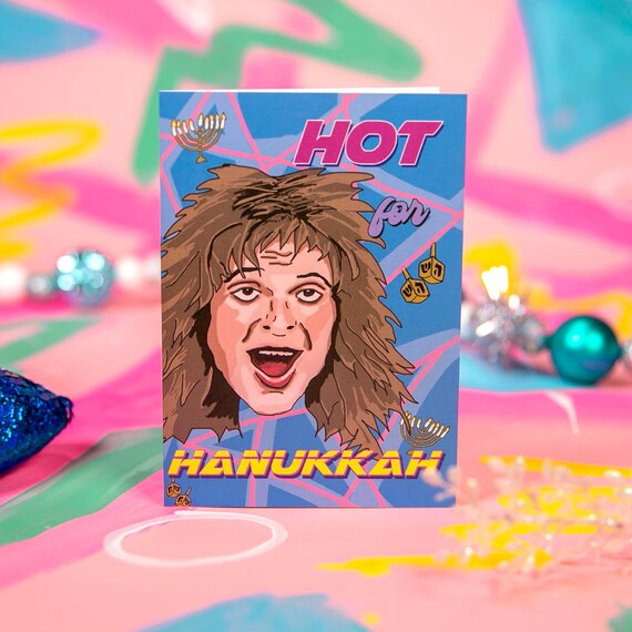 David Lee Roth Holiday Card Hanukkah Card Half Jewish Card Etsy