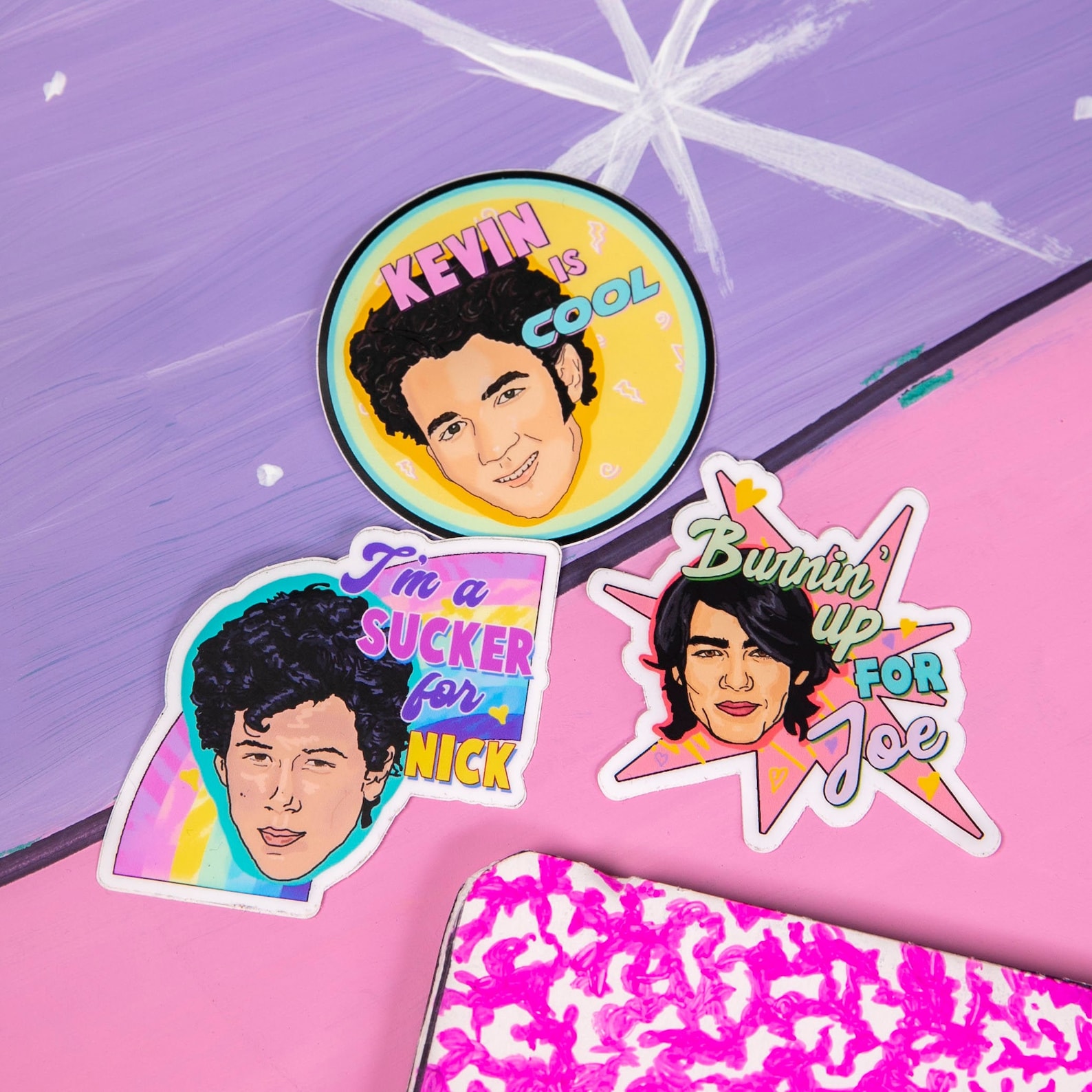 Jonas Brothers Stickers pack of 3 Joe Jonas Sticker Nick - Etsy