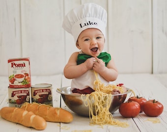 baby chef photoshoot