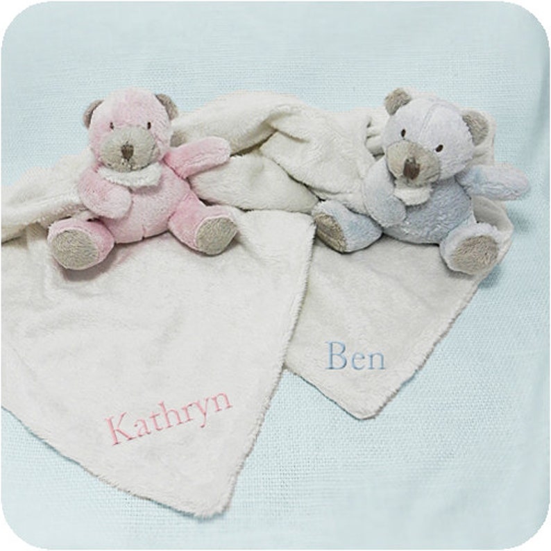 BABY NAME,DATE BLANKET,COMFORTER SNUGGLY NEWBORN PERSONALISED GIFT TEDY BEAR