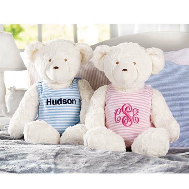 monogrammed teddy bears