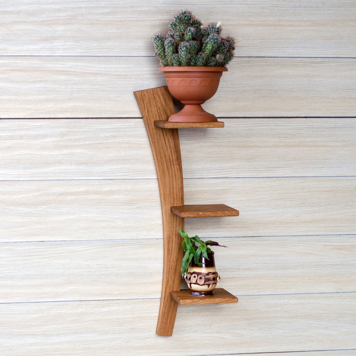 Holzregal Mini dekorative Wandregal Pflanzenständer Etsy