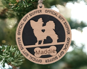 Yorkshire Terrier personalized bag tag - I Love my Yorkie - choice of wording - car charm / ornament / bag tag / door hanging