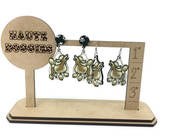 Poodle at play - fun dangle earrings - Standard Poodle - choice of styles