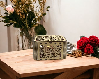 Roses 3d lantern - compatible with standard votive tea light | Shelf Sitter | tea house