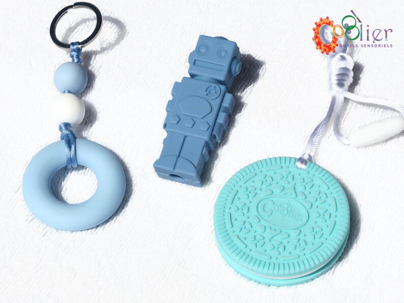 Lot De 8 Machouilleurs Enfant RUIOMII - Silicone Safe - Pour Autisme, TDAH Et Dentition