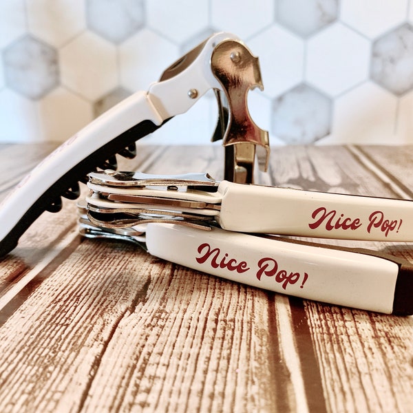 Wine Opener - Wine Key - Corkscrew - Wine Key - White