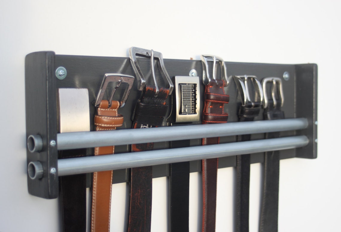 Belt Rack Belt Organizer Gift for Men Belt Holder Belt Etsy