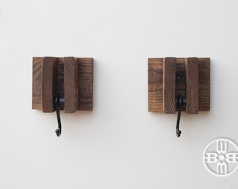 Rustic Coat Hooks (Pair)