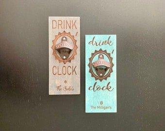 Drink O' Clock Personalized Bottle opener