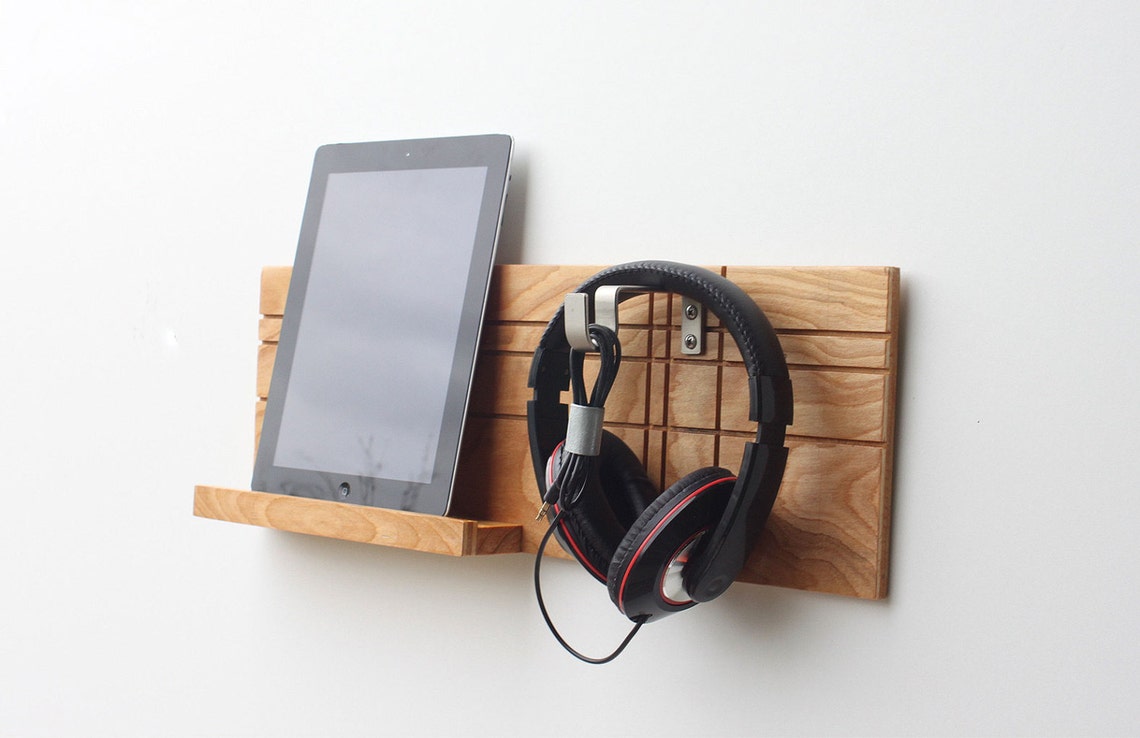 Headphone Rack Headphone Stand Headphone Storage iPad Wall Etsy België