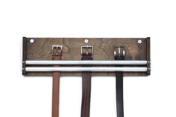 Belt Rack Belt Holder Fathers Day Gift Belt Organizer Mens Etsy