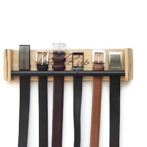 Belt Rack - Belt Organizer, Belt Hanger, Fathers Day Gift, Belt Storage, Gifts for Men, Mens Belt Holder, Mens Belt Organizer, Unique Gifts