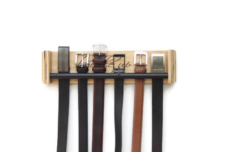 Belt Rack Belt Organizer Belt Hanger Fathers Day Gift Etsy