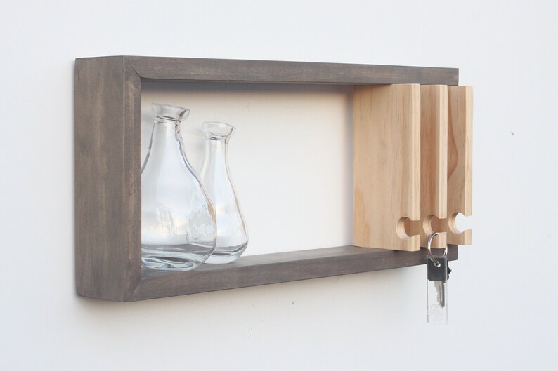 Entryway Shelf Entryway Key Rack Key Holder for Wall Key Etsy