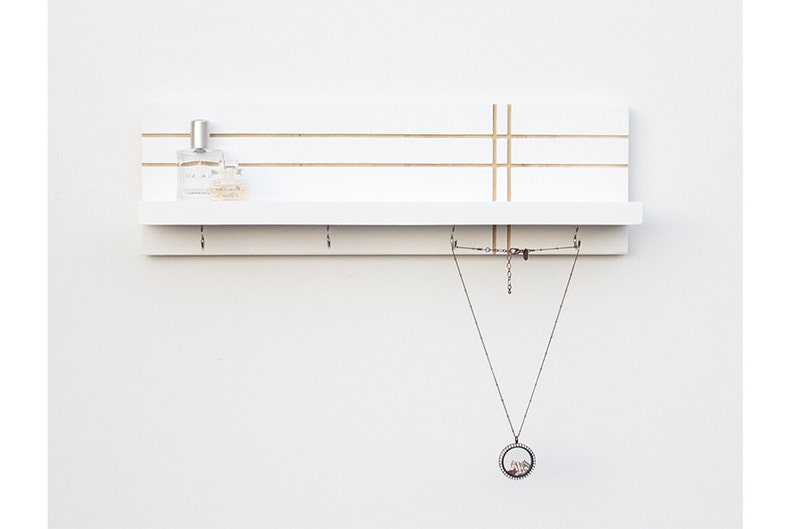 Key Holder for Wall Key Rack Shelf With Hooks Key Hooks Etsy