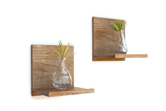 Floating Shelves (Pair), Floating Wall Shelf, Wood Shelf, Mid Century Modern Wall Shelf, Wood Shelves, Bedroom Decor, Modern Shelves, Modern